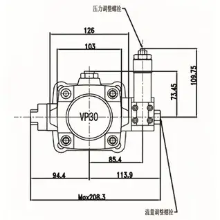 Medium Pressure Variable Displacement Vane Pump