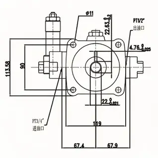 Medium Pressure Variable Displacement Vane Pump