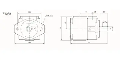 High Pressure Fixed Displacement Vane Pump