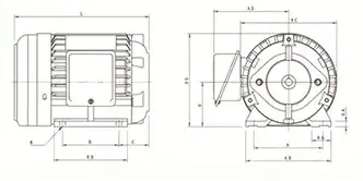 HSW Horizontal Electric Motor